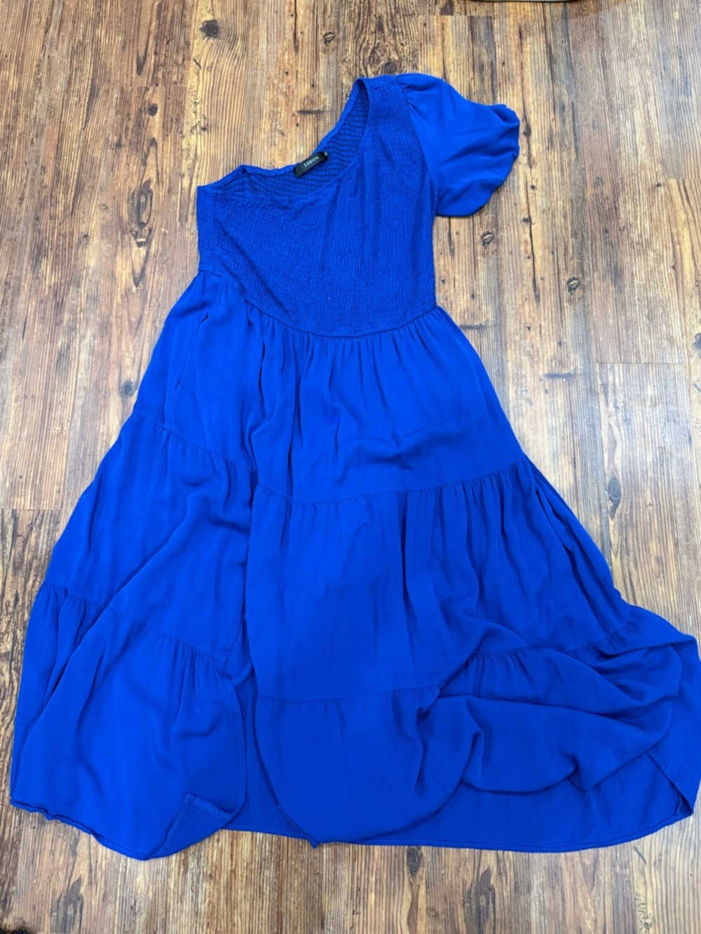 ZESICA Women’s Boho One Shoulder Flowy Midi Dress with slit